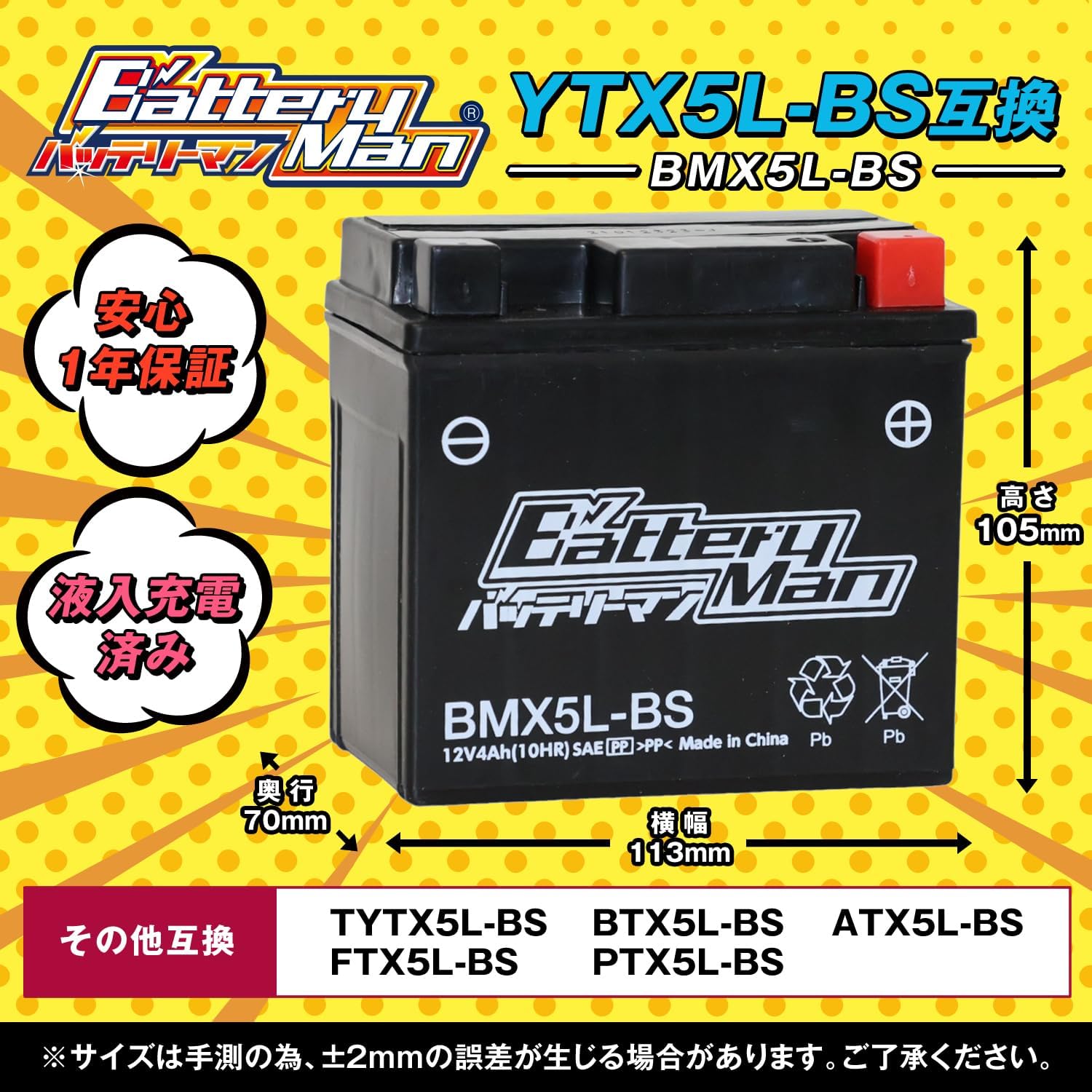 BMX5L-BS(YTX5L-BS ݊)(t[d)