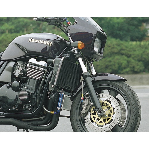 ラウンドオイルクーラーキット 9ROW ZRX1100/1200R -06 - モトカスタム