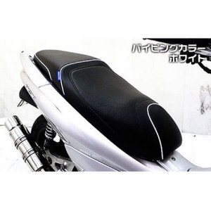 受注生産品】PCX(JF28)用 ローダウンシート パイピングカラー：ホワイト - モトカスタム