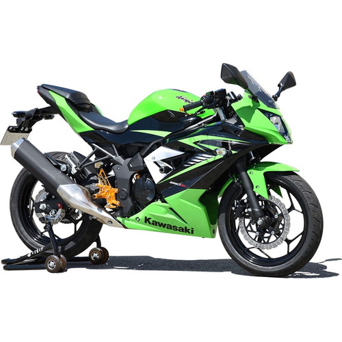 バックステップキット SLV Ninja250SL 15-16(シルバー): バイク