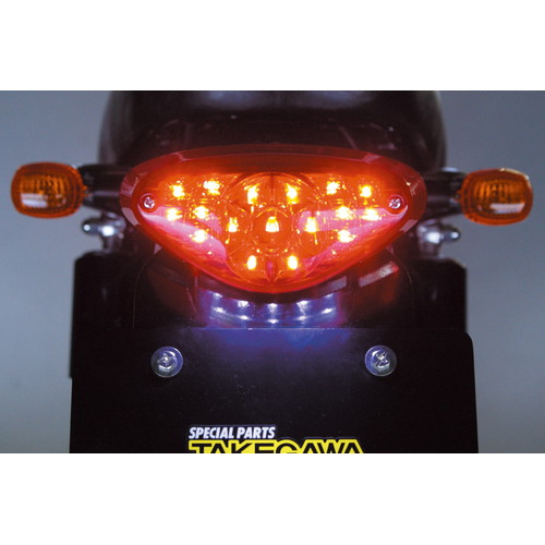 LEDテールランプKIT クリアレンズ W400/W650/W800 - モトカスタム