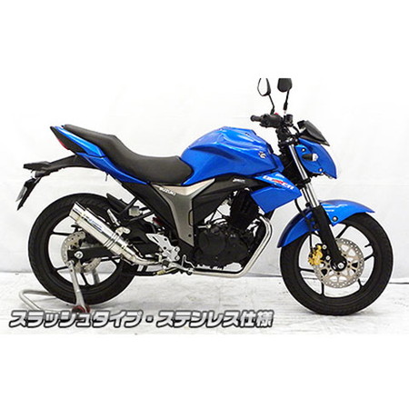 受注生産品】ジクサー(2BK-NG4BG)用 ダイナミックマフラー スラッシュタイプ サイレンサー：チタン仕様: バイク┃  カスタムジャパンの仕入・通販カタログ