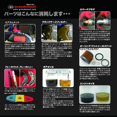 パフォーマンスリフレッシュキット ジョルノ Af24 バイク カスタムジャパンの仕入 通販カタログ
