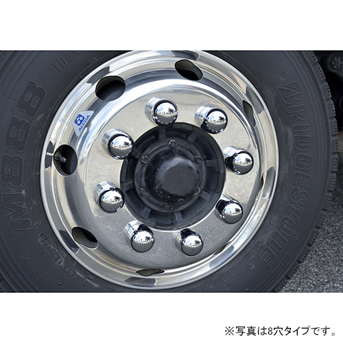 M22 ISO/大型トラック22.5/19.5メッキスリーブナット 21個セット