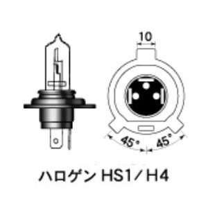 HS1/H4 12V35/35W PK43T-38 SC(S2X[p[NA)
