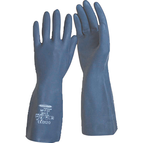 耐油・耐溶剤手袋 サミテックNP-F-07 L ダークブルー