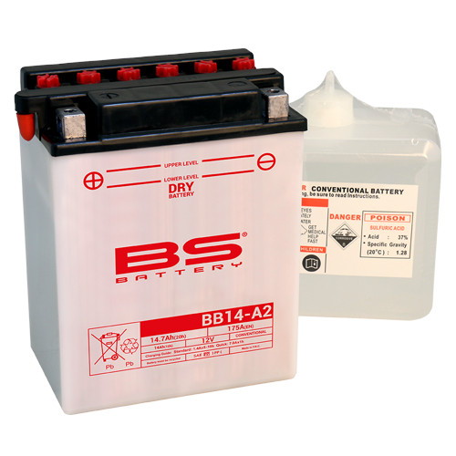 古河電池 FB14-A2 開放型バッテリー 互換ユアサ YB14-A2 フルカワ FB