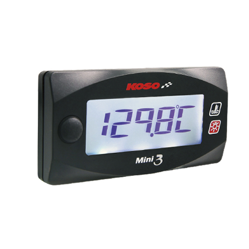 KOSO Mini3 ヘッド温度計　気温、時計セット