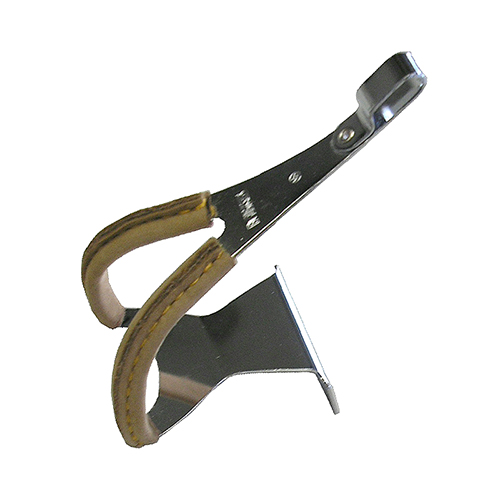 Toe clip steel w/brownleather uE/L