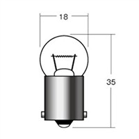 A5117OR 12V27W BA15S IW 2pbN