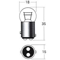 A5303OR 6V10/3W BAY15D IW 2pbN