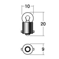 A7113 12V3.4W BA9S 2pbN