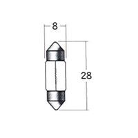 B-6264 6V5W T8×28 S7/8