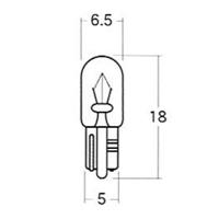 AWB123 12V1.7W T6.5 EGbW  2pbN